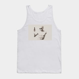 Greek Statue On Phone Tank Top